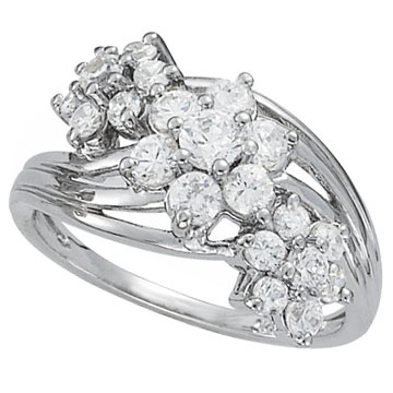 cluster diamond rings