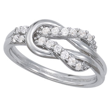love knot diamond rings